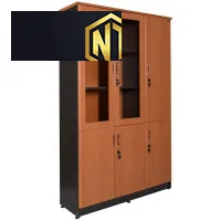 Tủ tài liệu 3 buồng sử dụng gỗ Laminate kết hợp Melamine NT1960-3BK